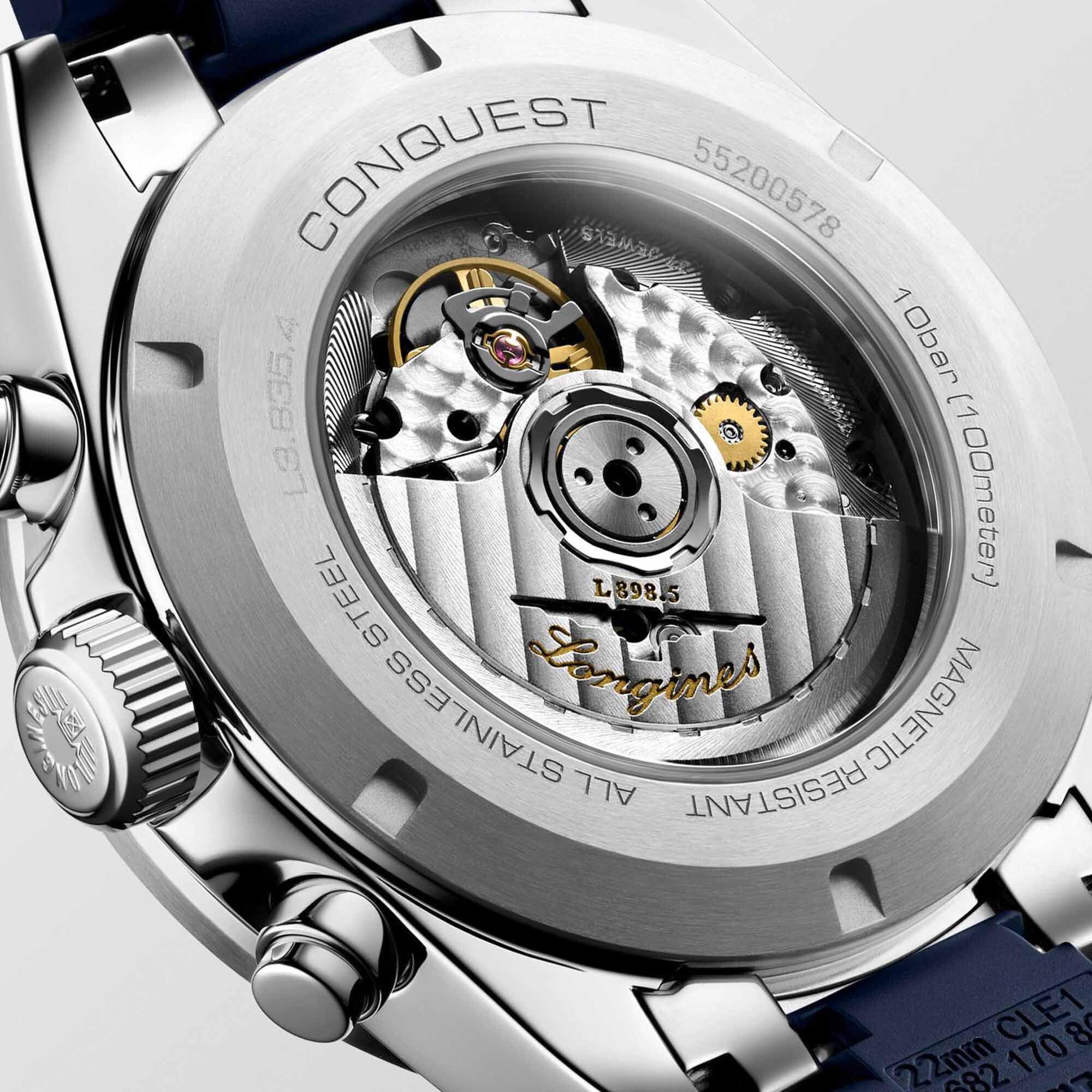 ファッションの Automatic Conquest Longines Chronograph Stainless mm 42 人文